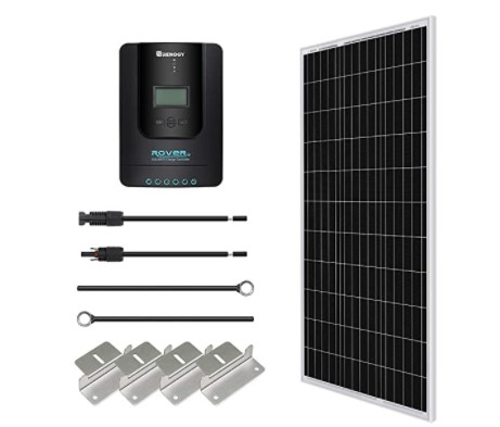 best marine solar panels: Renogy Monocrystalline Solar P anel Starter Kit
