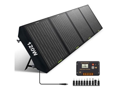 best portable solar panels for rv: ECO-WORTHY 120W Foldable Solar Panel