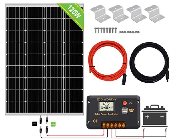 best solar panel kit for shed: ECO-WORTHY Solar Panel Kit